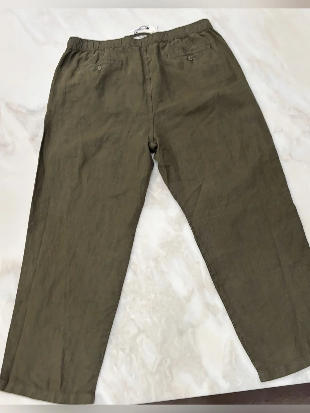Todd Snyder Men’s Relaxed Linen Leisure Pant Size XXL Olive New
